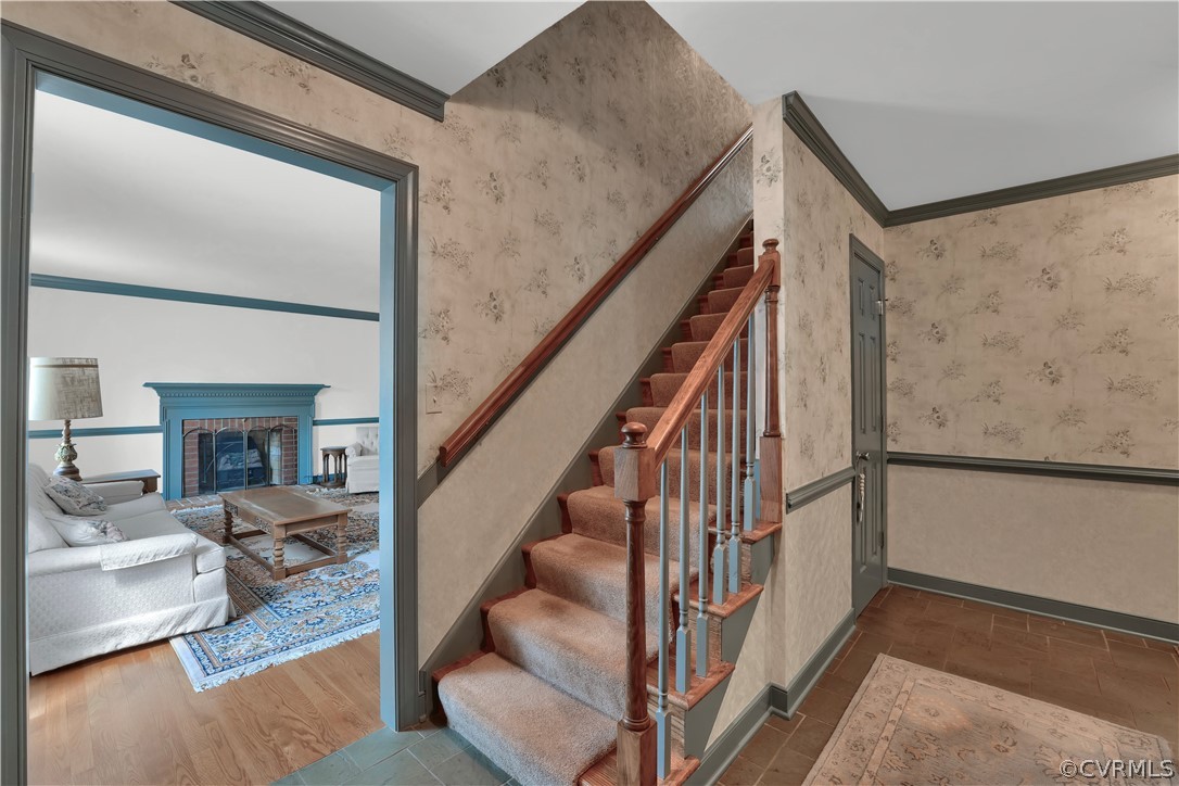 13113 Bluemont Road Chester, VA 23831 - Photo 4 of 41 a view of entryway and hall with wooden floor