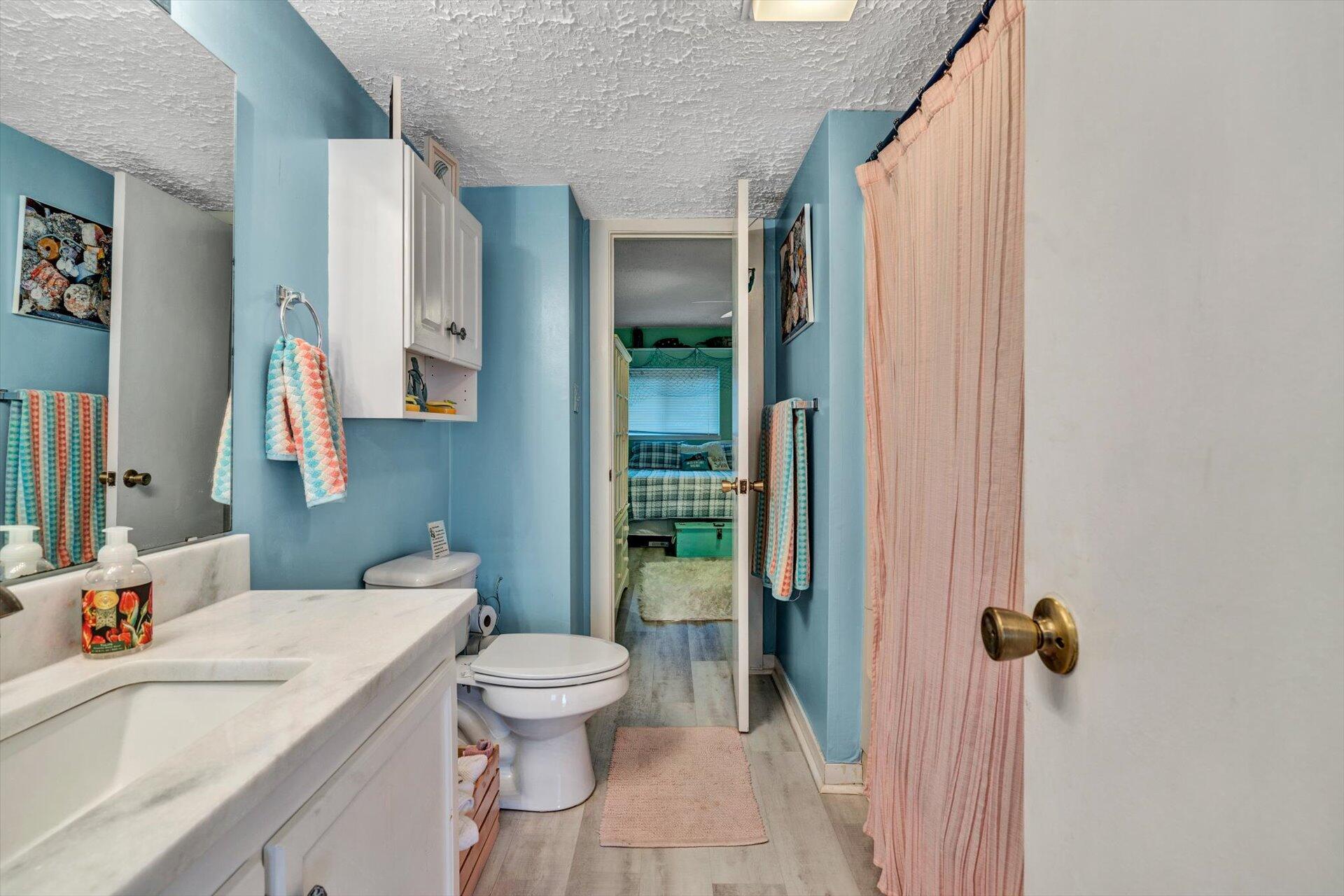1089 Bluewater Drive, Unit 305 Moneta, VA 24121 - Photo 16 of 41 a bathroom with a sink a toilet and shower