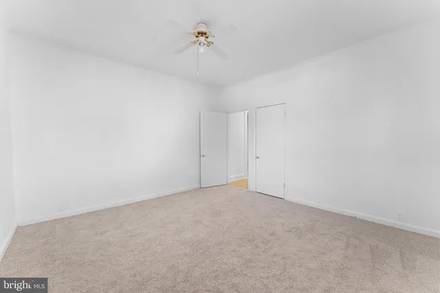 a view of an empty room