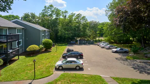 a car parked in front of a house