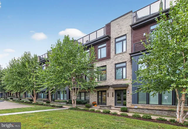 a view of a building with a swimming pool