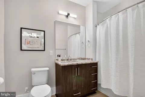 a front view of a building with street