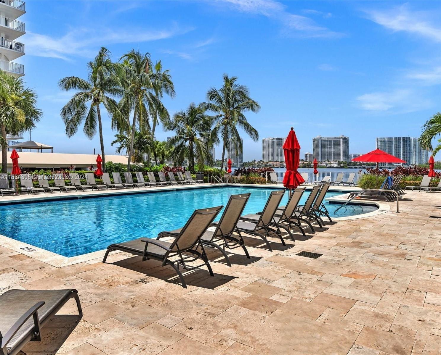 18100 North Bay Road, Unit 606 Sunny Isles Beach, FL 33160 - Photo 25 of 30 a view of outdoor space with seating area