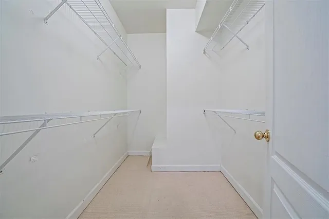 a view of storage and utility room with racks on the wall
