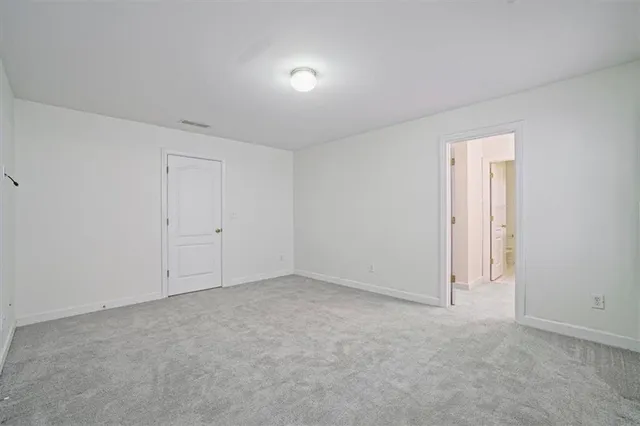 a view of an empty room