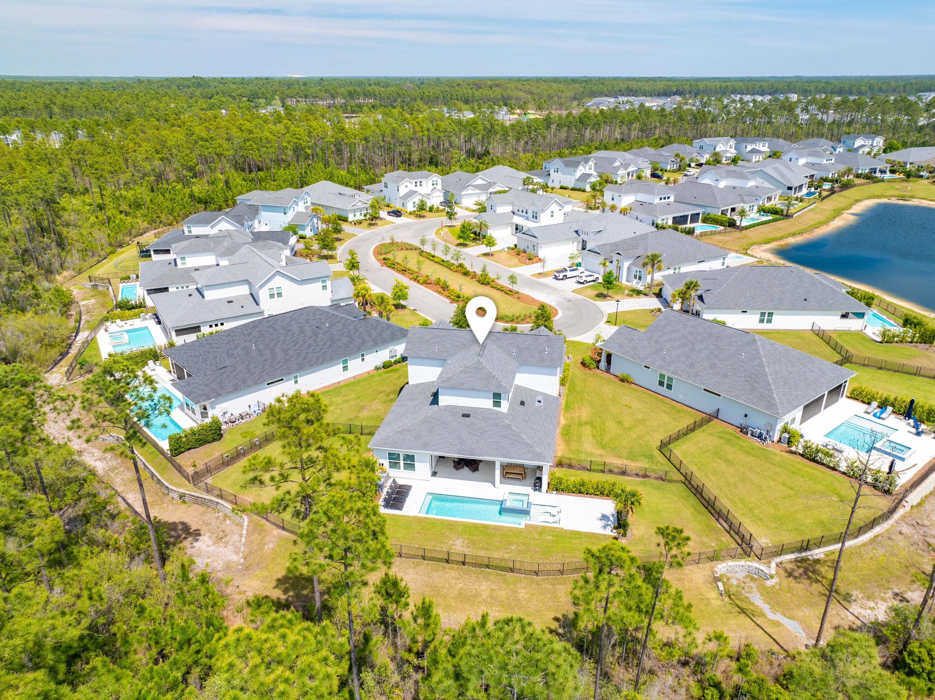 446 West Lafayette Rd Inlet Beach Inlet Beach, FL 32461 - Photo 6 of 96 446 Lafayette Aerial Marked-1