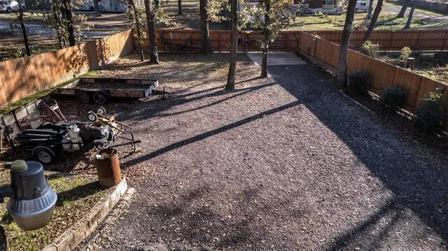 a backyard of a house