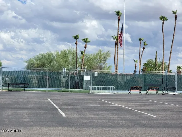 a view of a basketball court
