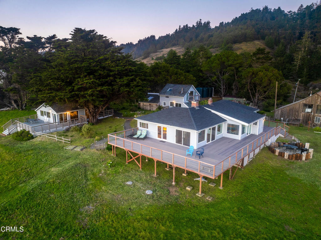 1990 South S Highway Albion, CA 95410 - Photo 14 of 57 an aerial view of a house with a big yard