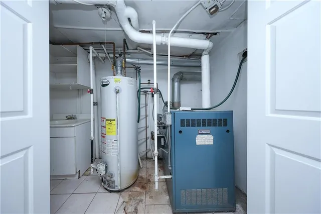 a view of water heater room