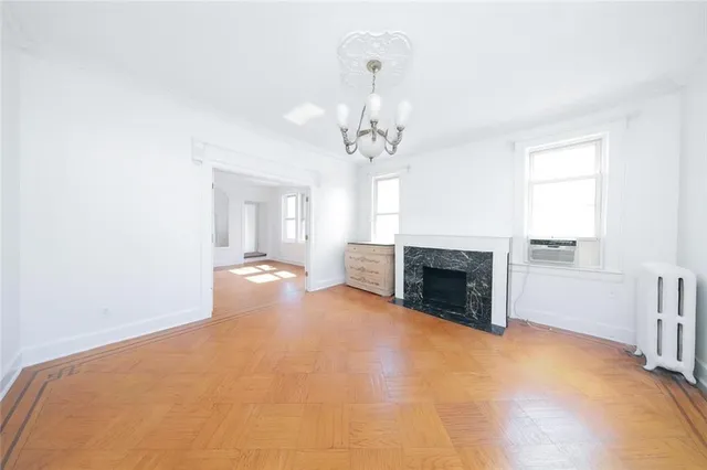 a view of a livingroom with a fireplace