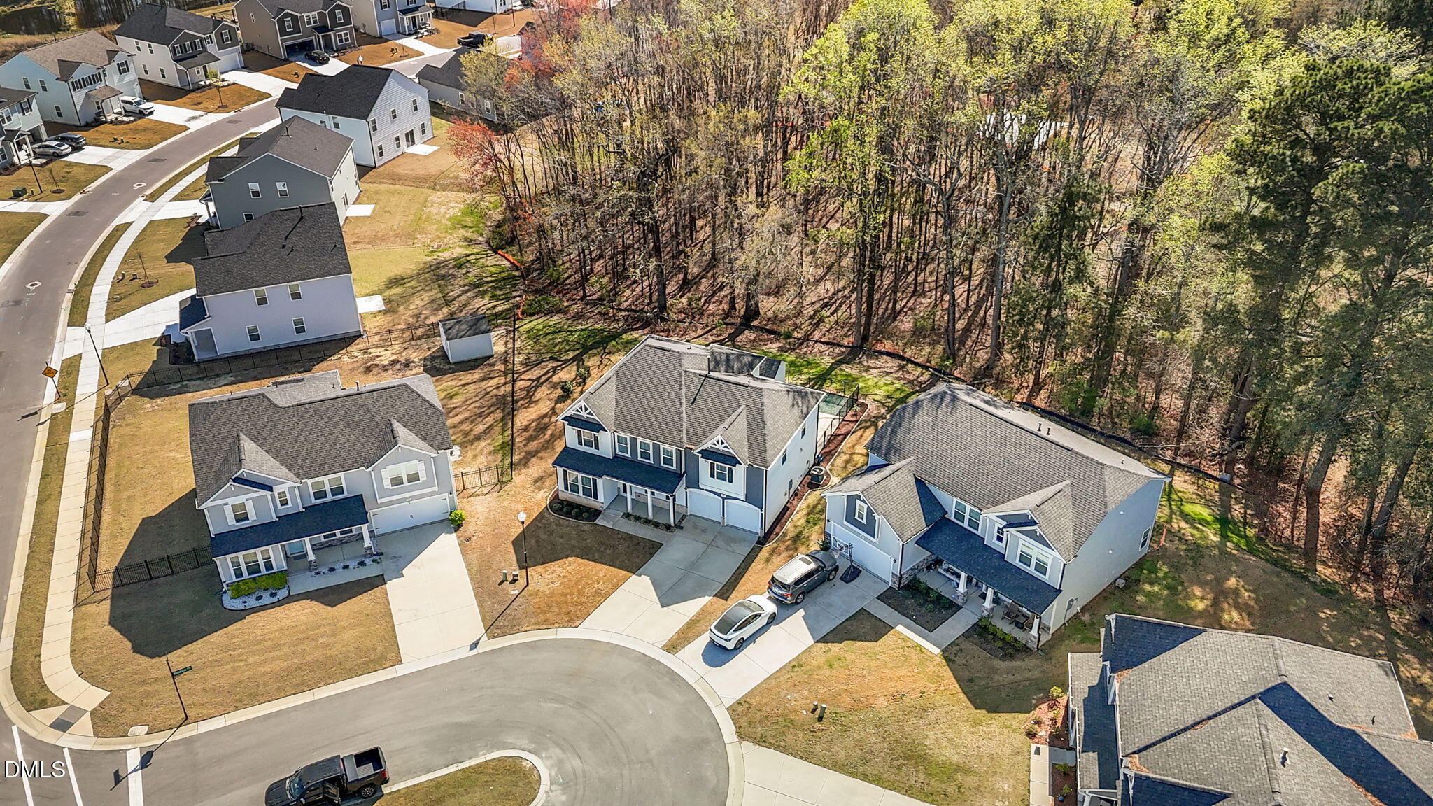 504 Henham Way Zebulon, NC 27597 - Photo 33 of 44 an aerial view of a house with outdoor space
