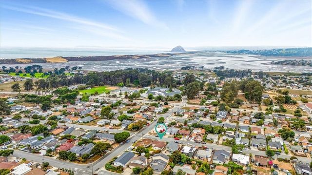 an aerial view of a city