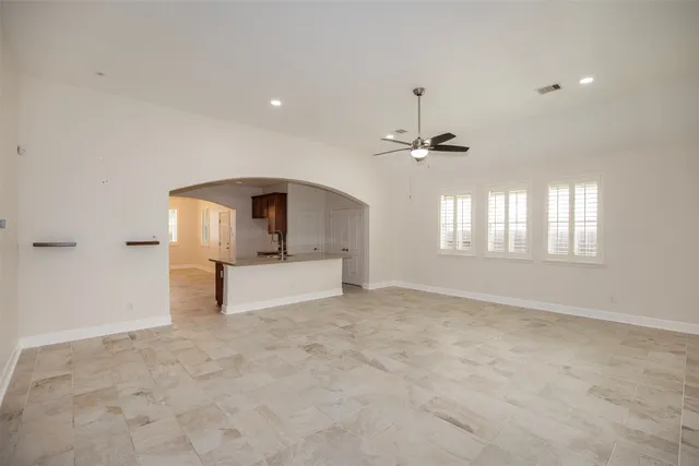 a view of a livingroom with a furniture