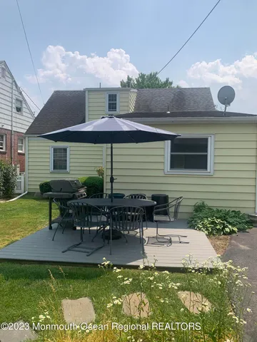 a view of a house with patio