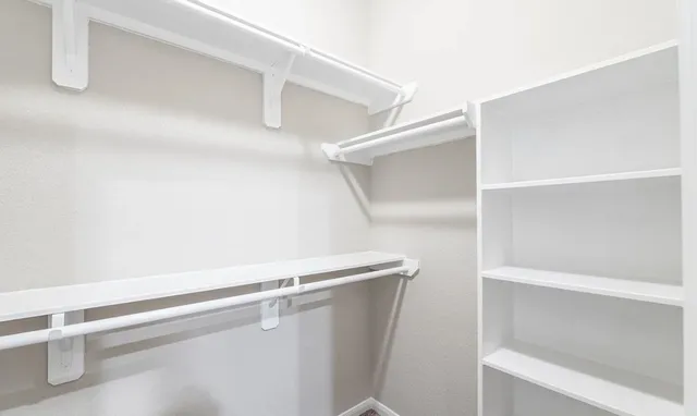 a close view of closet