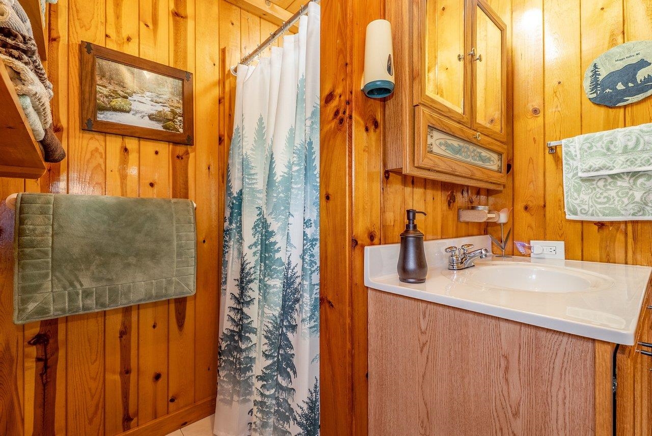 8545 Sugar Grove Road Sugar Grove, WV 26815 - Photo 34 of 75 a bathroom with a sink and a mirror