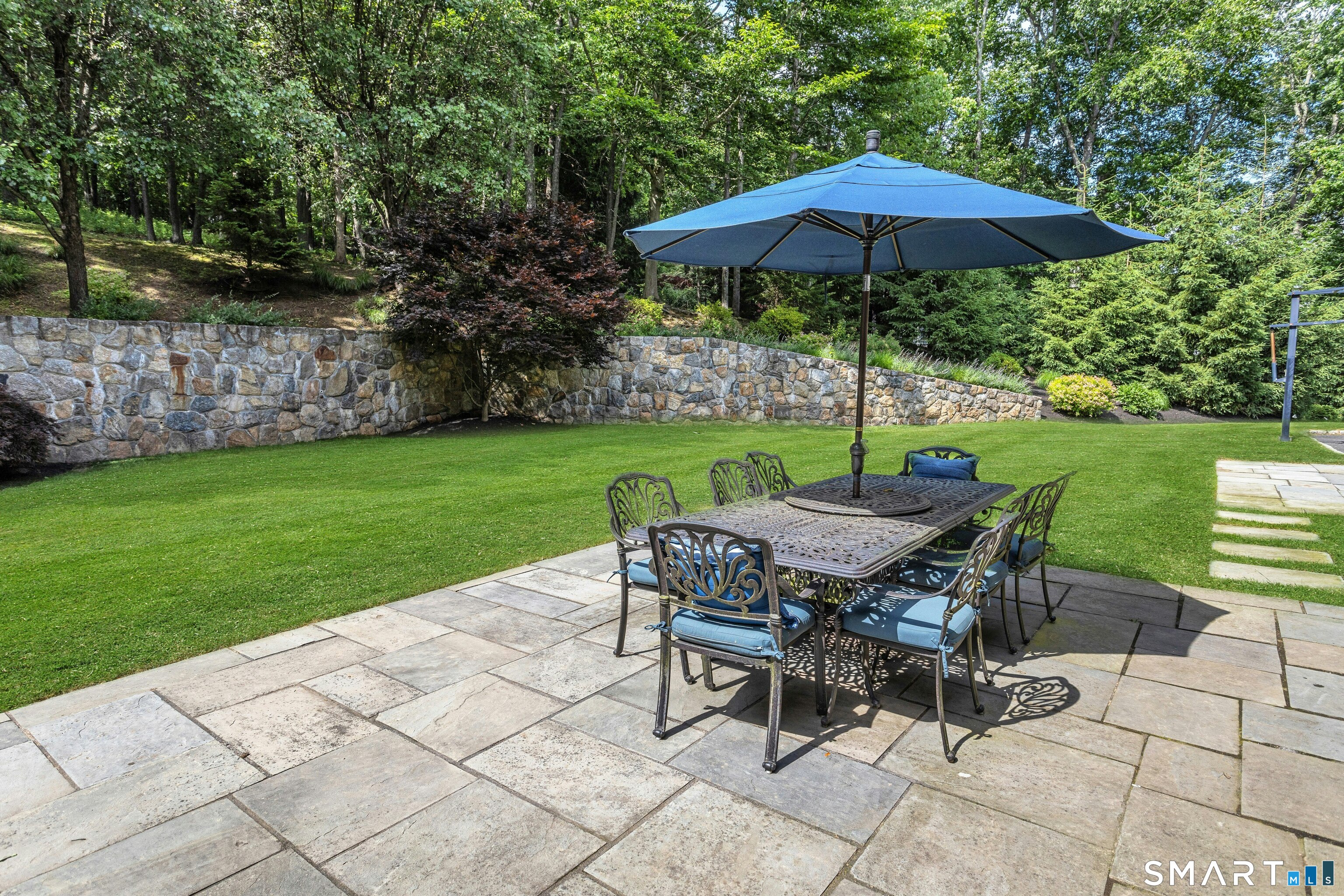 14 Turtle Ridge Court Ridgefield, CT 06877 - Photo 37 of 40 Bluestone Patio & Level Backyard