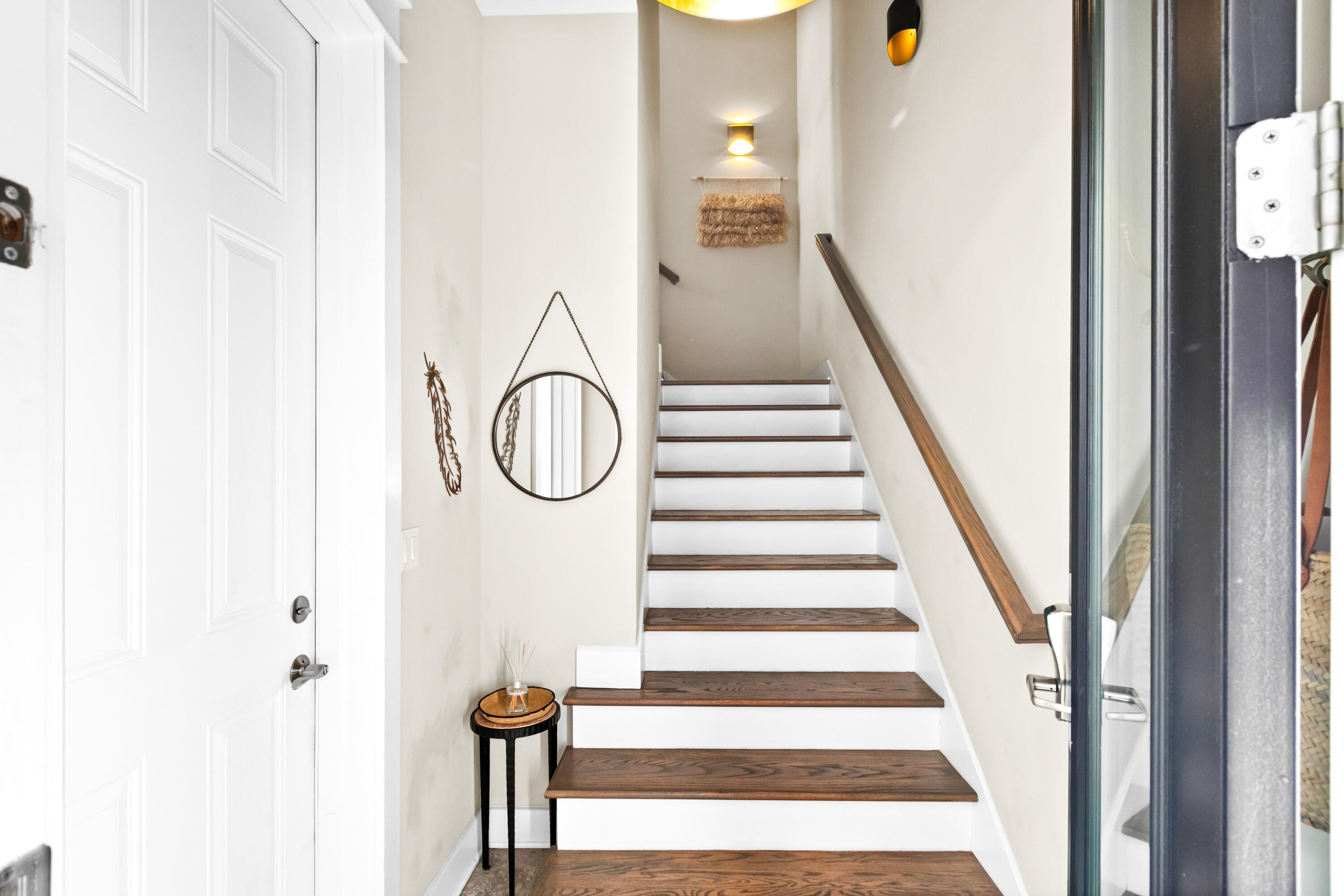 111 East Milestone Drive, Unit C Inlet Beach, FL 32461 - Photo 26 of 37 a view of a staircase with white walls