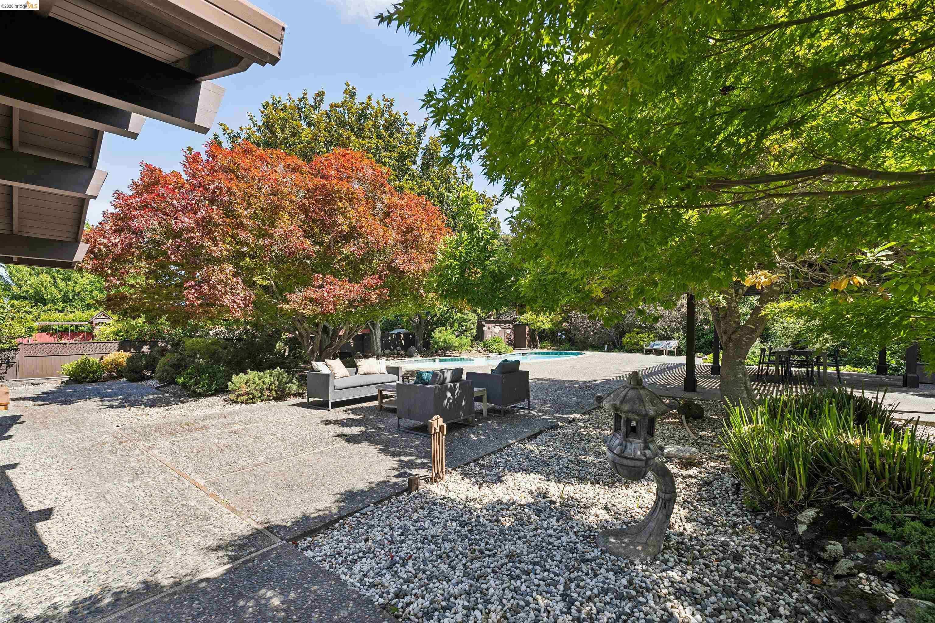 7 Jo Lin Court El Sobrante, CA 94803 - Photo 81 of 99 Expansive outdoor patio with concrete paving and decorative gravel accents