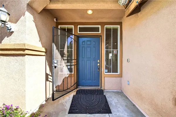 a view of front door of house