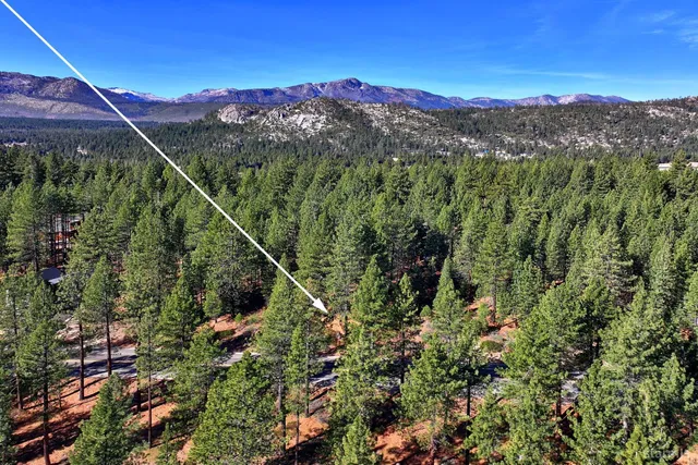 a view of a city with a mountain