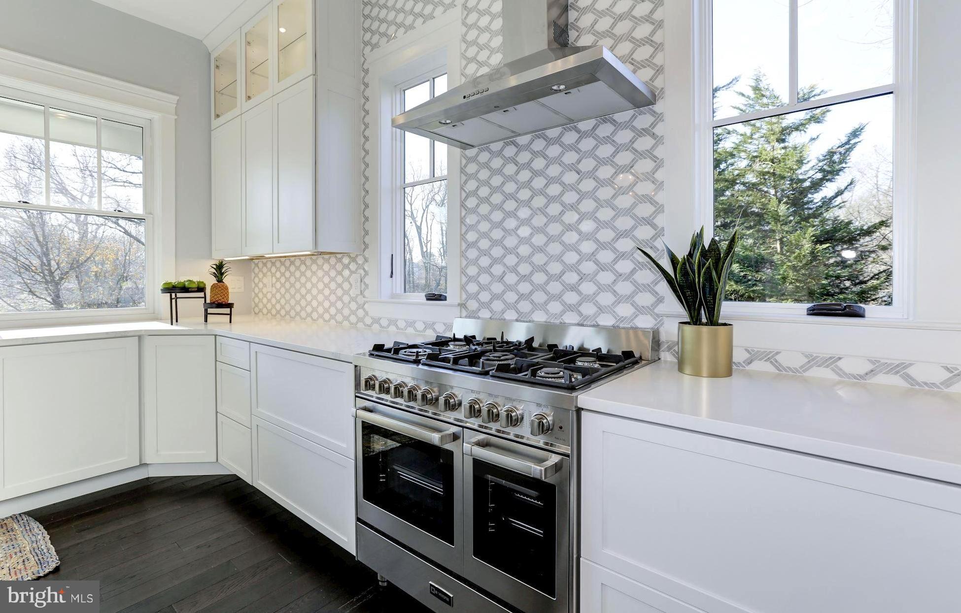 661 Red Cedar Road Annapolis, MD 21409 - Photo 21 of 47 Professional Range w/Hood . Custom Tile Backsplash