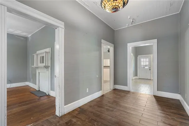 a view of wooden floor