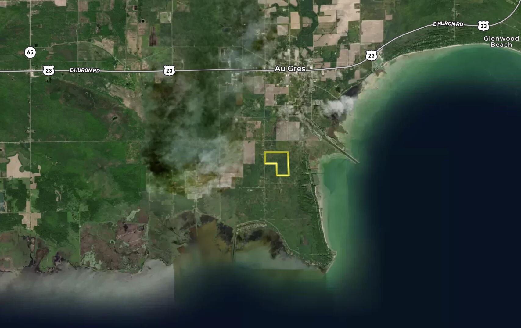 South Santiago Road Au Gres, MI 48703 - Photo 24 of 24 Aerial002_Shand_120_Arenac