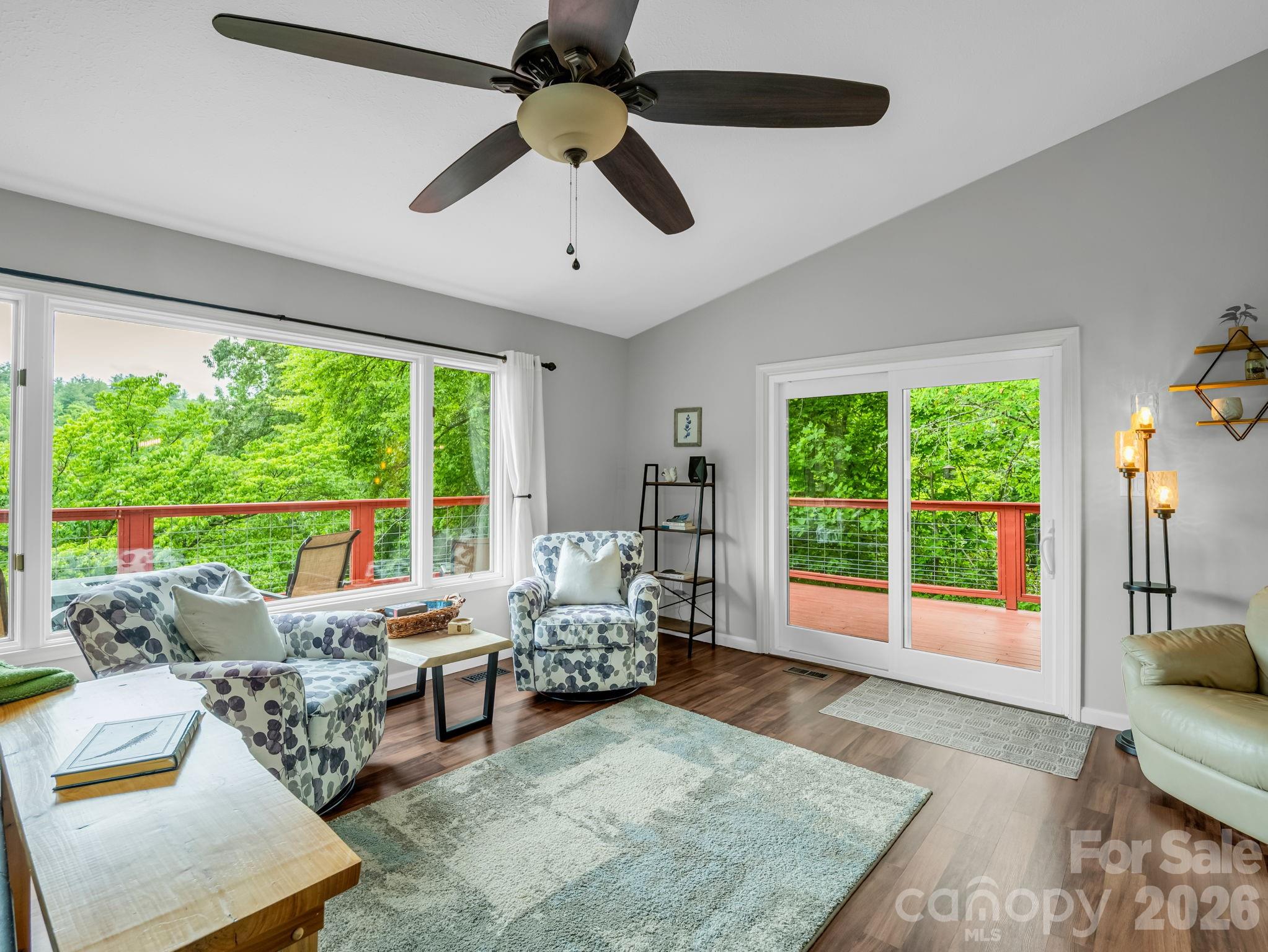 656 Cashiers Valley Road Brevard, NC 28712 - Photo 7 of 37 a living room with furniture and a large window