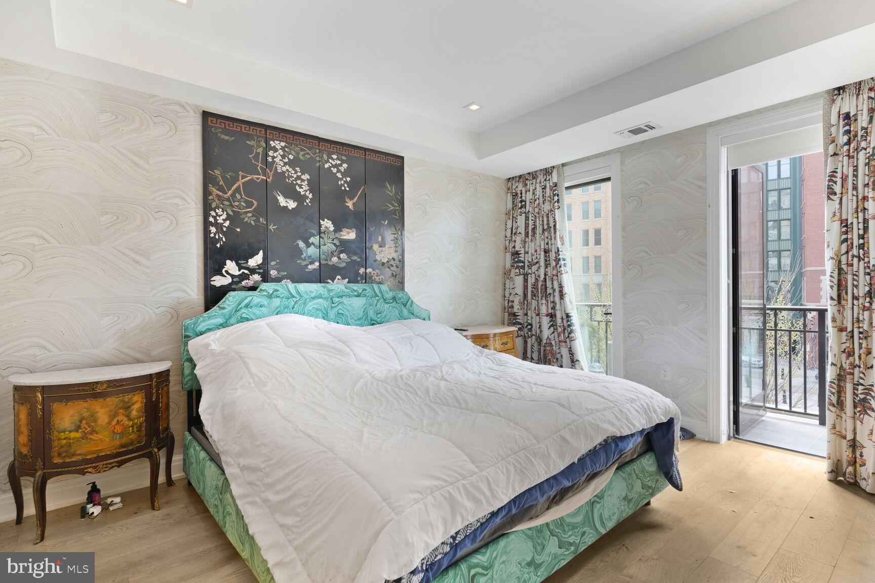 8551 Connecticut Avenue, Unit 206 Chevy Chase, MD 20815 - Photo 8 of 15 Bedroom 1 with door to balcony