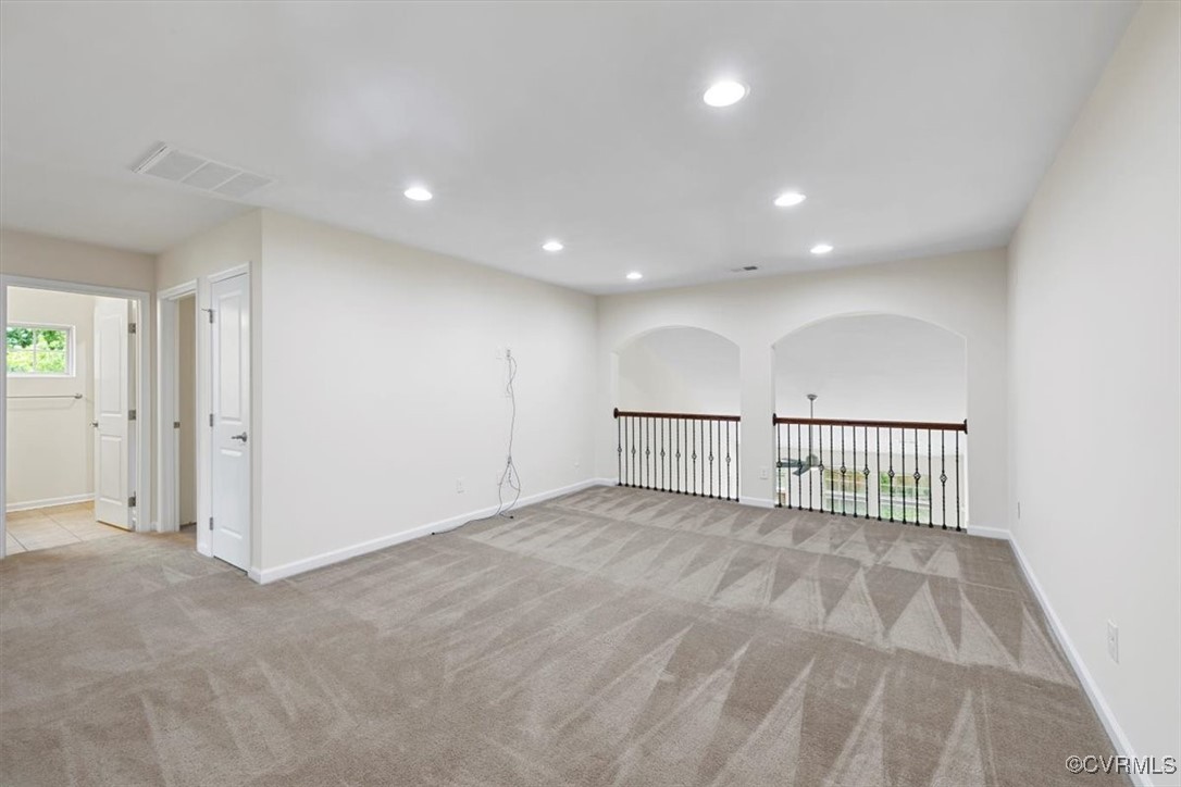 5801 Riverside Trail Richmond, VA 23225 - Photo 23 of 35 Unfurnished room featuring carpet, recessed lighti