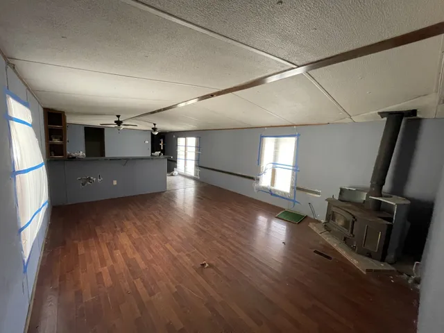 a view of a livingroom with a fireplace