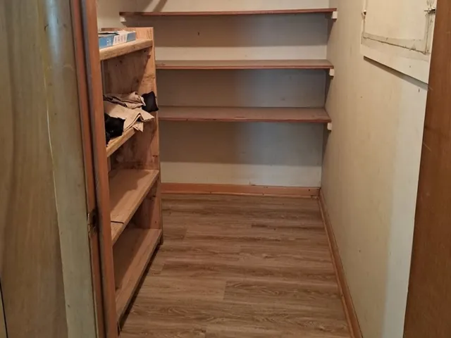 a view of storage and utility room