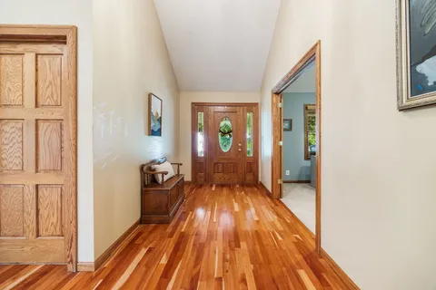 wooden floor in a gallery