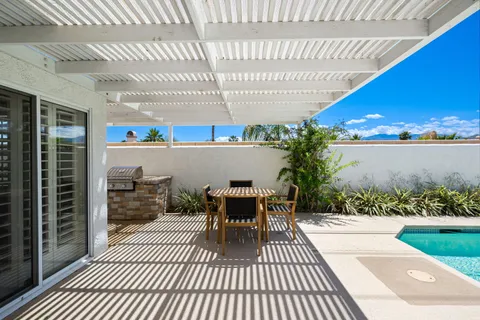 a view of a house with a patio