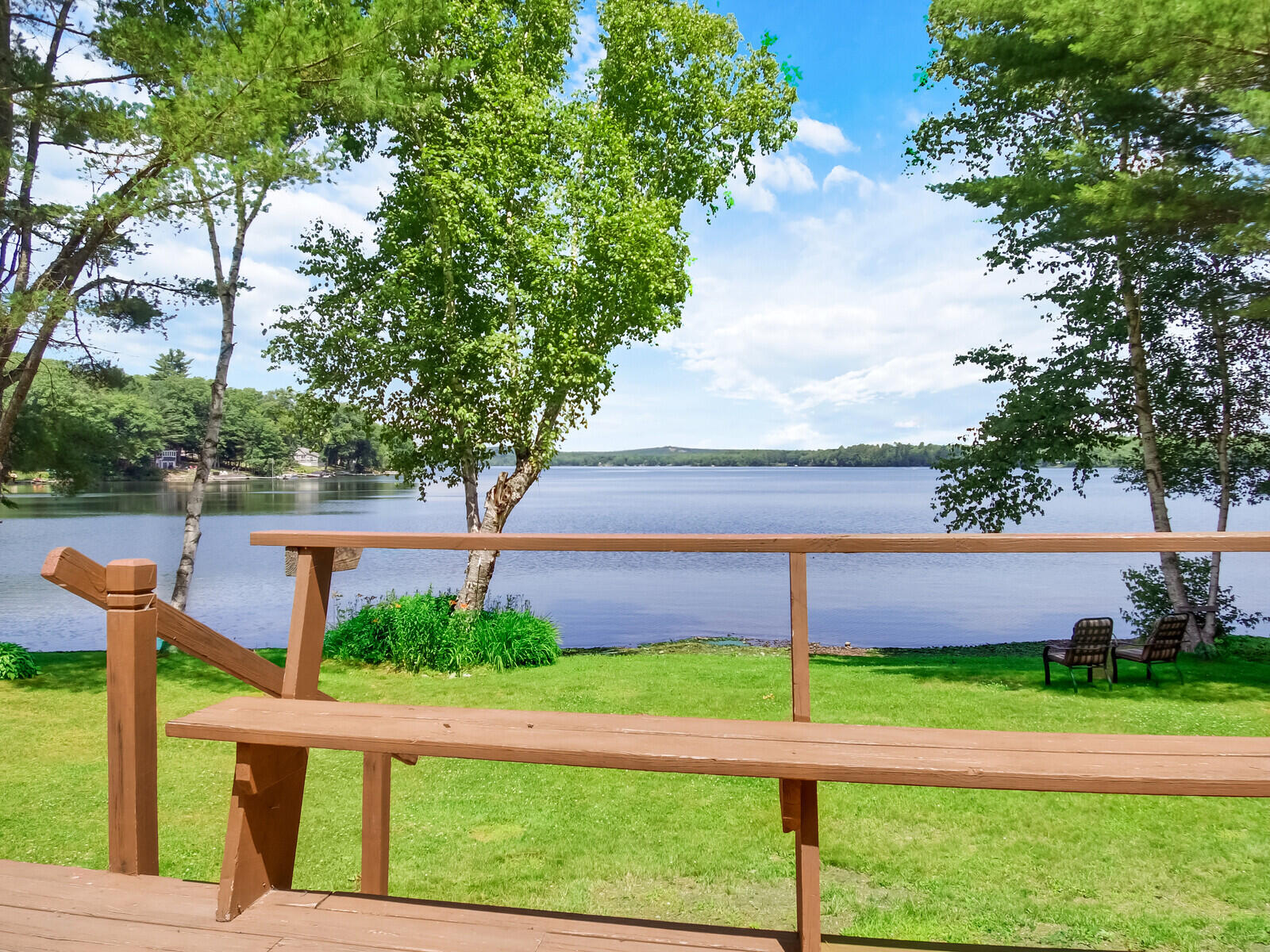 73 Pleasant Point Road Vassalboro, ME 04989 - Photo 12 of 31 View from the back deck