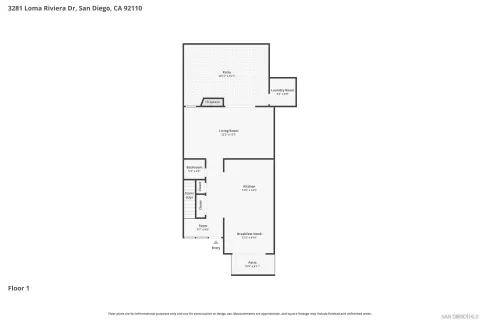 $950,000 | 3281 Loma Riviera Drive, San Diego, CA 92110