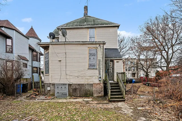 a front view of a house