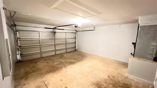 a view of a room with an empty space