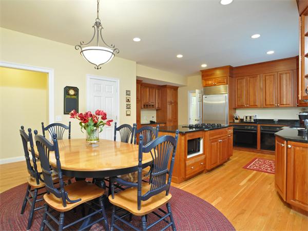15 Hastings Road Weston, MA 02493 - Photo 9 of 21 a dining room filled chandelier and wooden floor