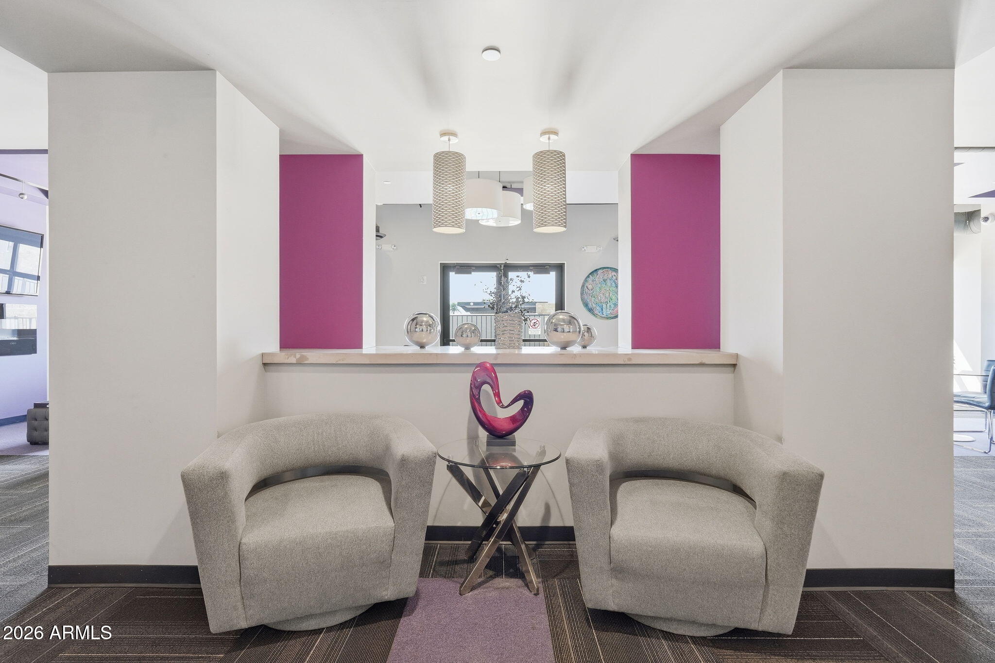 535 West Thomas Road, Unit 210 Phoenix, AZ 85013 - Photo 33 of 40 a living room with furniture and a chandelier
