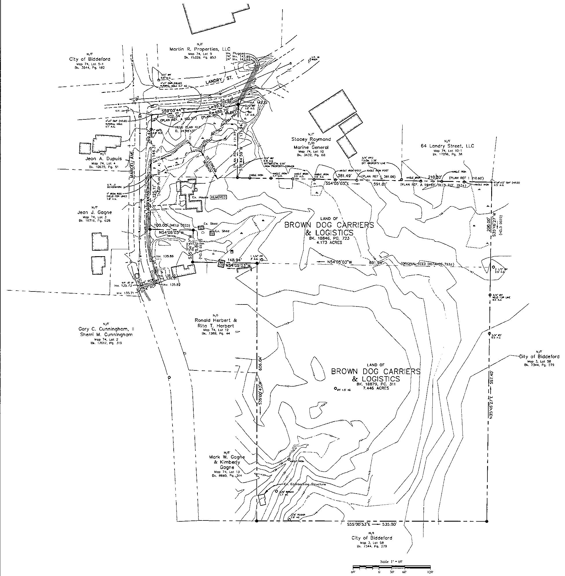 50 Landry Street Biddeford, ME 04005 - Photo 3 of 3 Site Plan extracted from Stormwater Repo