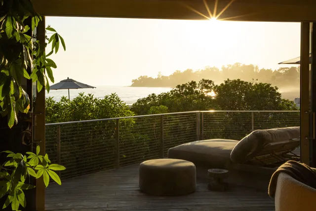 a terrace with outdoor seating