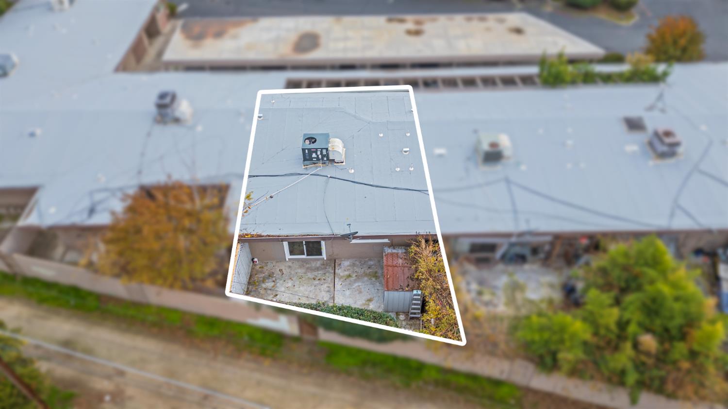 805 Tully Road, Unit 5 Modesto, CA 95350 - Photo 23 of 25 an aerial view of a house with a yard