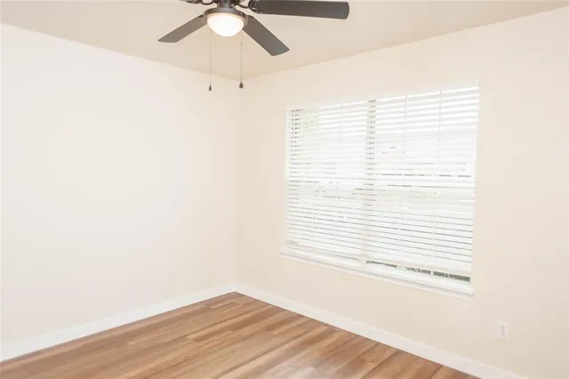 a view of a window in a room