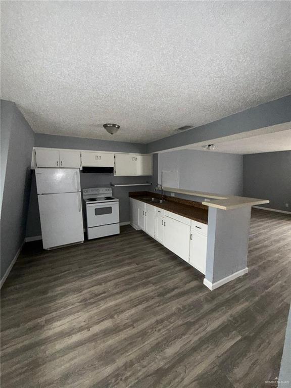 10850 Shiloh Road Dallas, TX 75228 - Photo 2 of 10 a kitchen with a stove top oven and white cabinets