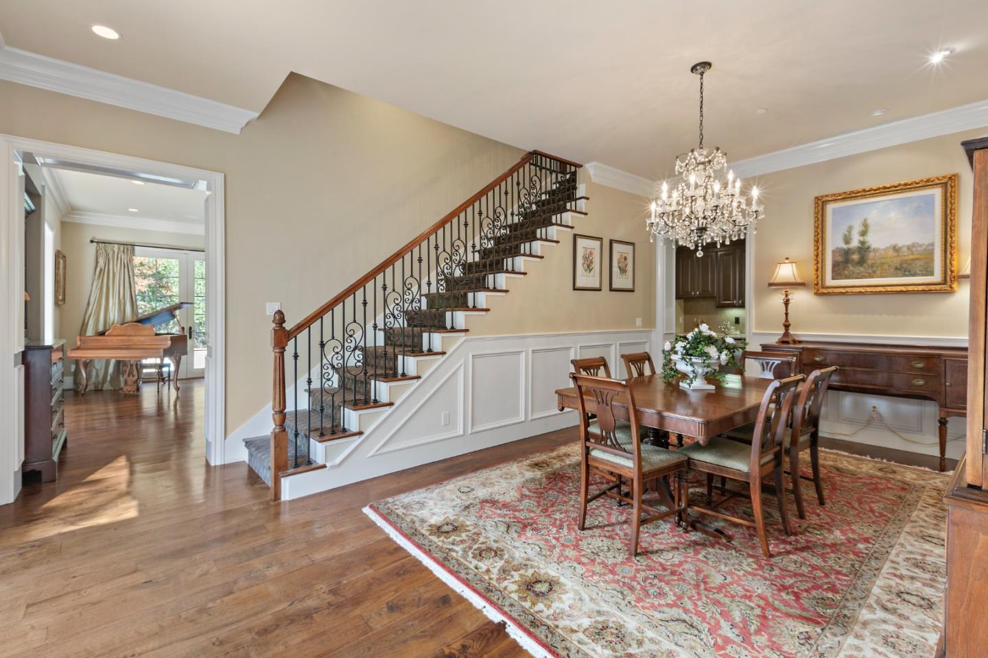1187 Clark Way San Jose, CA 95125 - Photo 14 of 81 a view of a dining room with furniture and chandelier