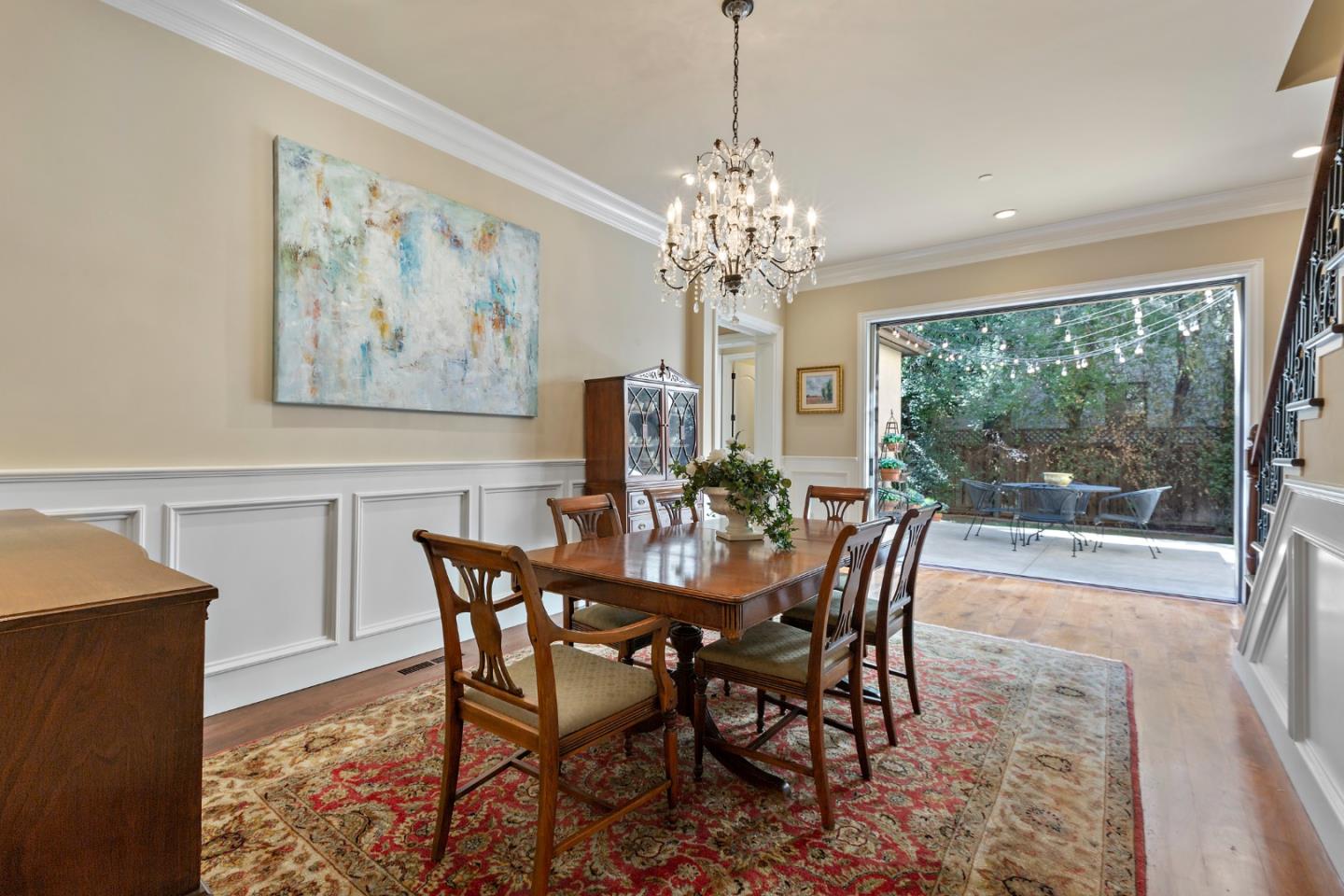 1187 Clark Way San Jose, CA 95125 - Photo 16 of 81 a view of a dining room with furniture a chandelier and window