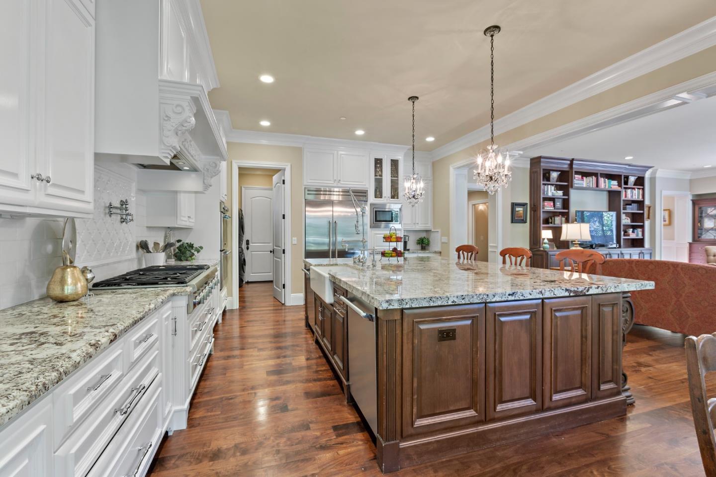 1187 Clark Way San Jose, CA 95125 - Photo 39 of 81 a kitchen with stainless steel appliances granite countertop a sink a stove and a wooden floors